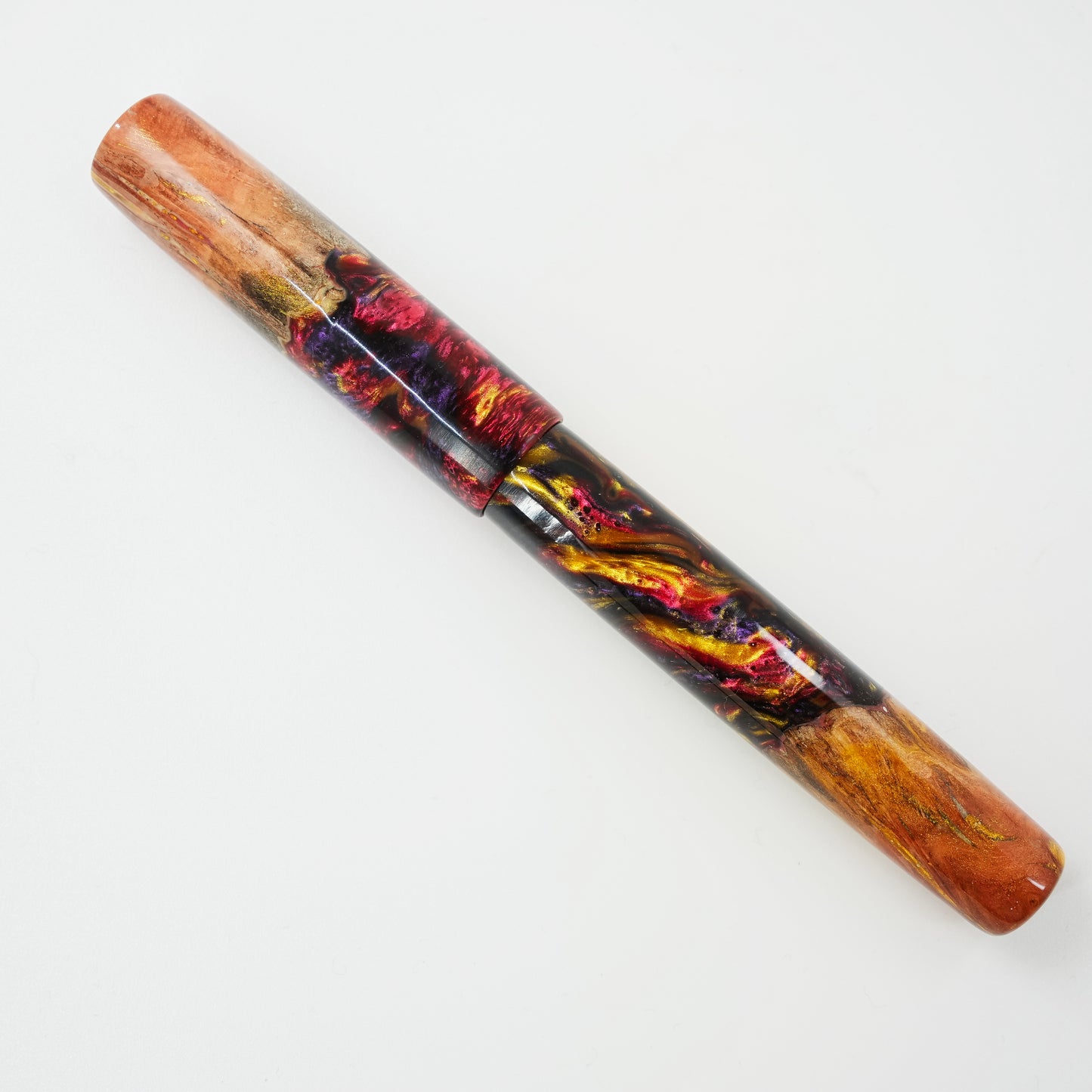 Custom order for Simon Wood Hybrid, Jarrah Burl Gold Digger.
