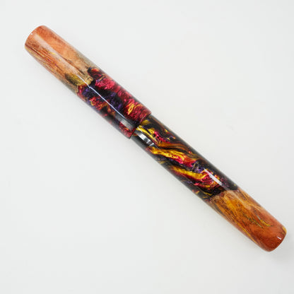 Custom order for Simon Wood Hybrid, Jarrah Burl Gold Digger.