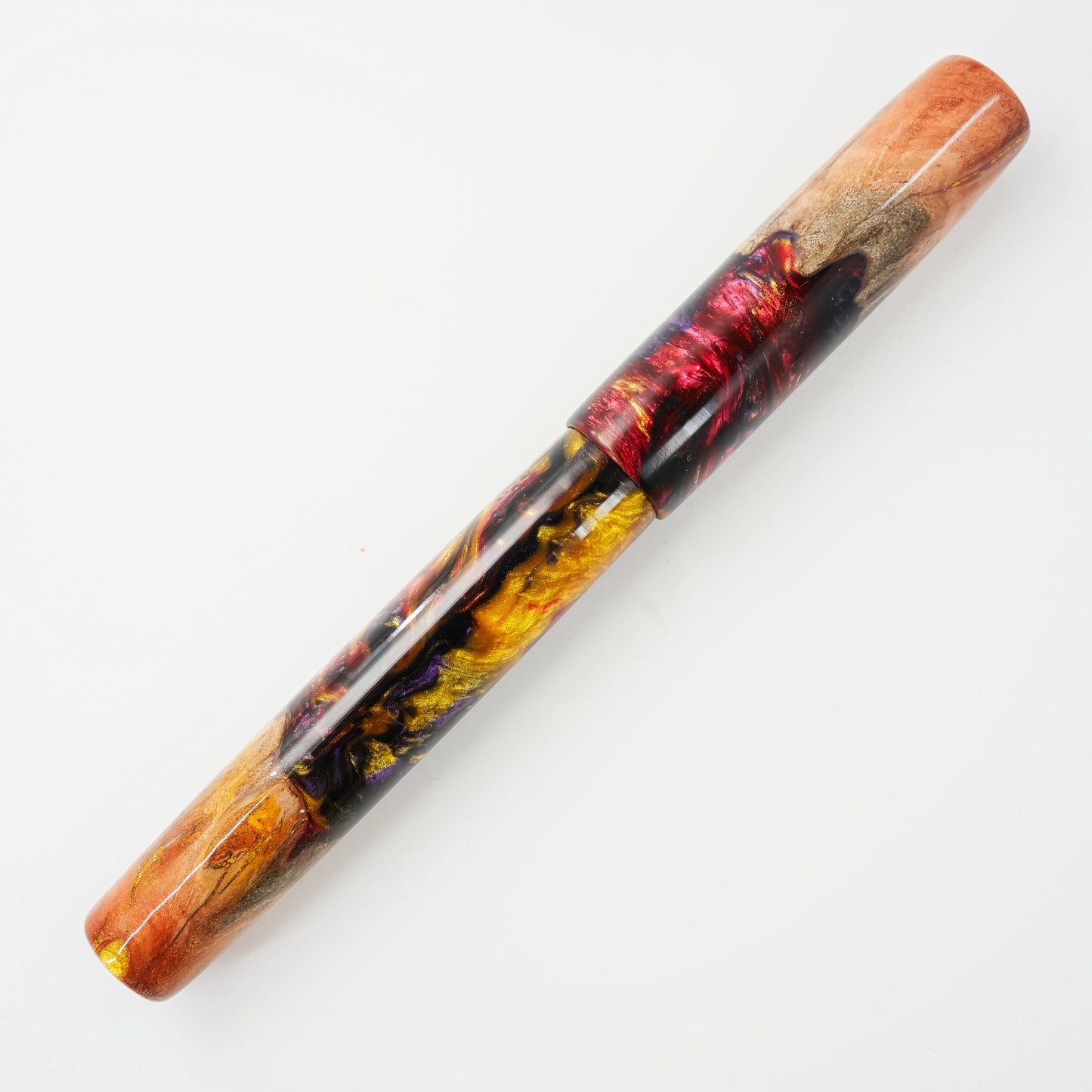 Custom order for Simon Wood Hybrid, Jarrah Burl Gold Digger.