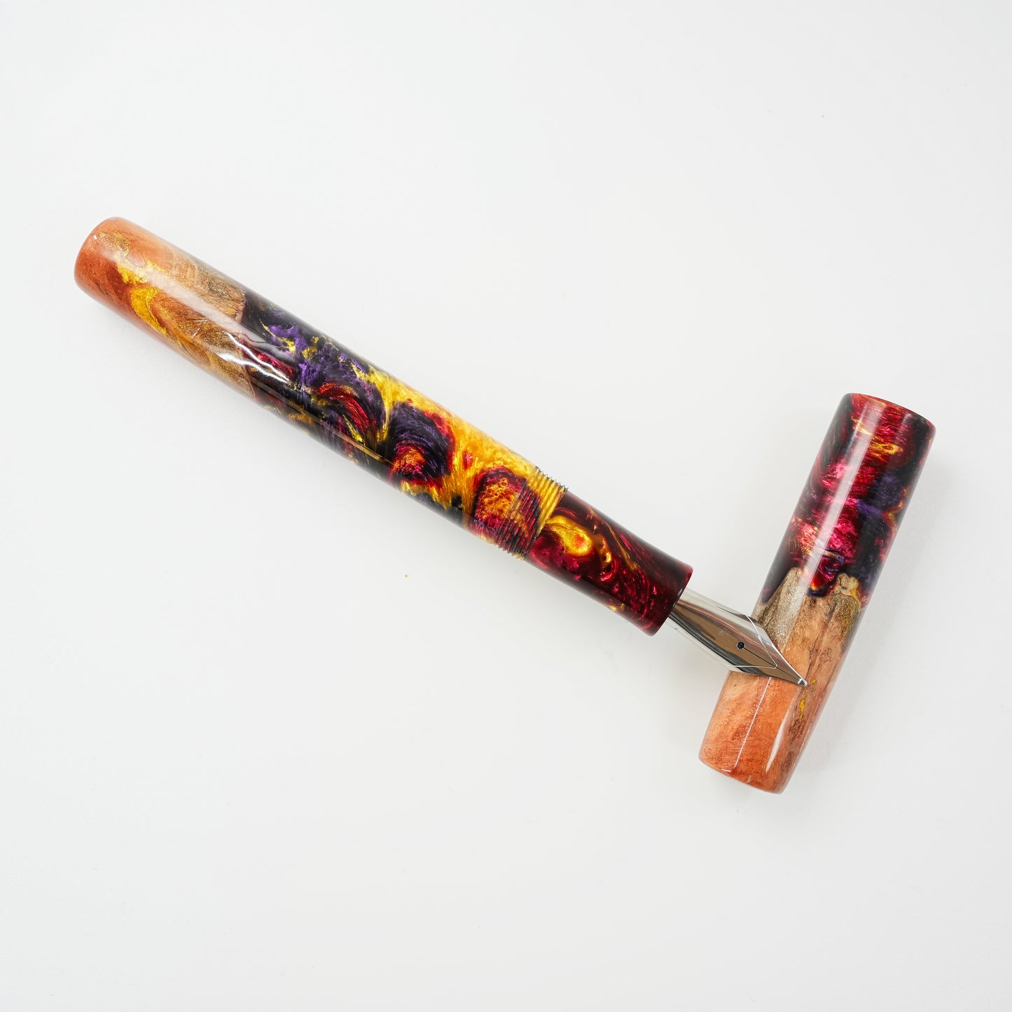 Custom order for Simon Wood Hybrid, Jarrah Burl Gold Digger.