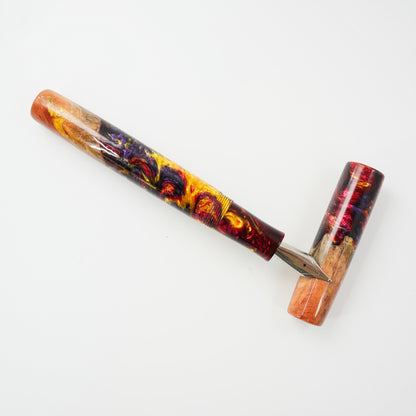 Custom order for Simon Wood Hybrid, Jarrah Burl Gold Digger.