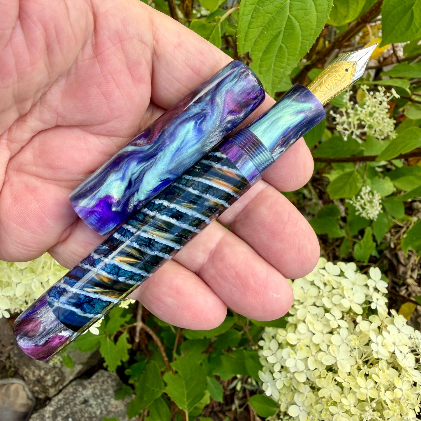 Hand Made Wooly Mammoth Tooth Fountain Pen.