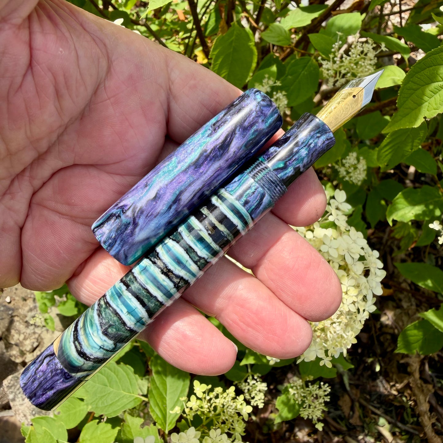Handmade Wooly Mammoth Tooth Fountain Pen.