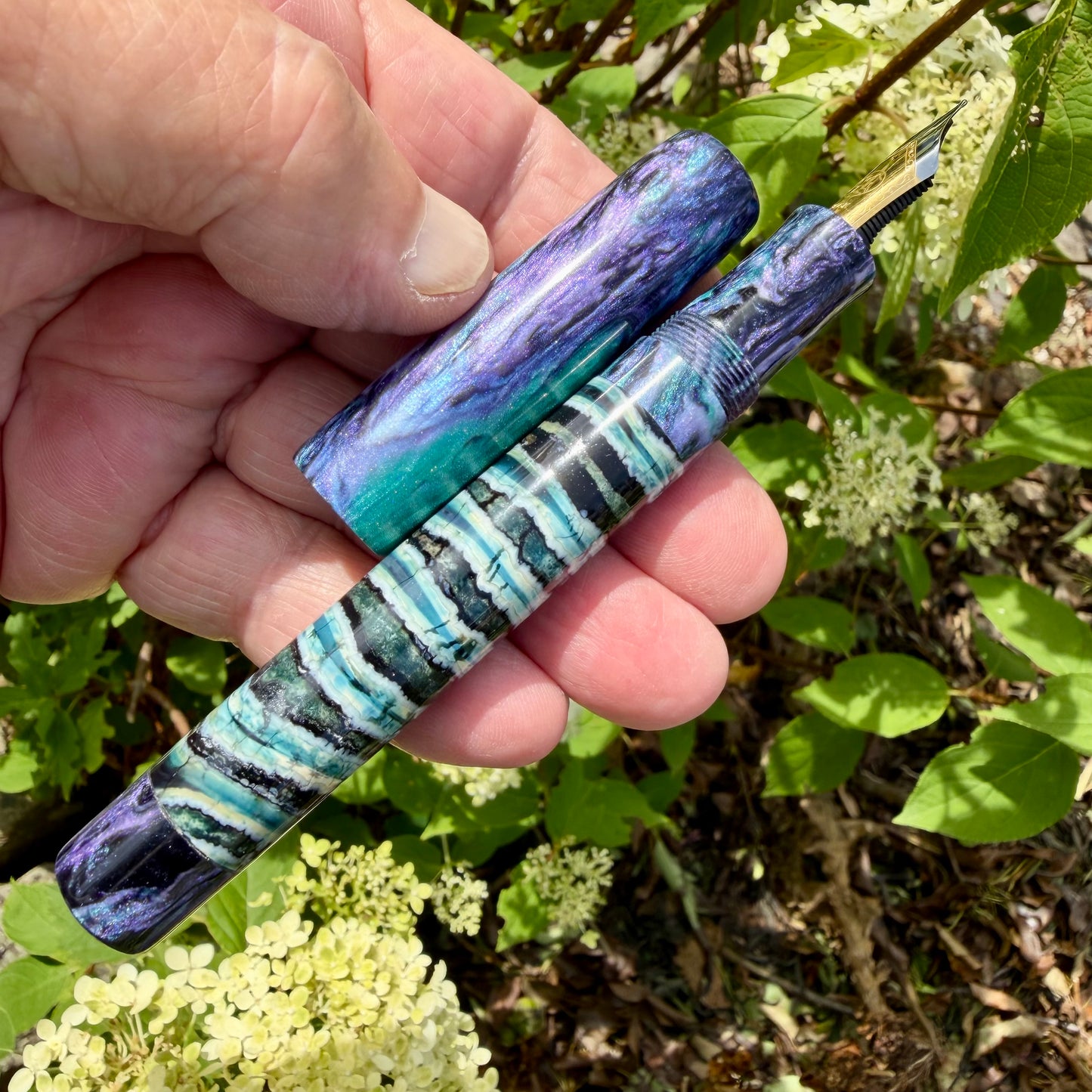 Handmade Wooly Mammoth Tooth Fountain Pen.