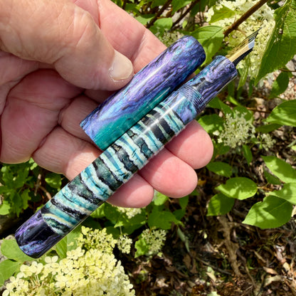 Handmade Wooly Mammoth Tooth Fountain Pen.