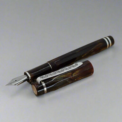 Fire Agate Nonagon Pens