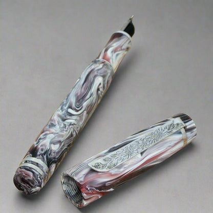 Black Cherry Koi Nonagon Pens