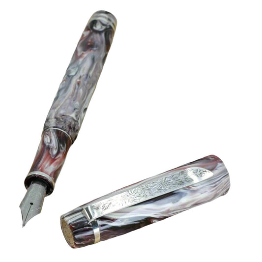 Black Cherry Koi Nonagon Pens